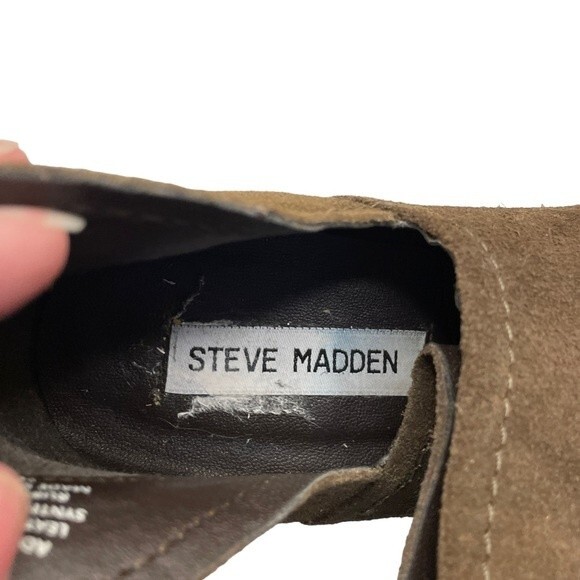 Steve Madden Tank Ankle Boots Adelphie Green 9 - Picture 6 of 14